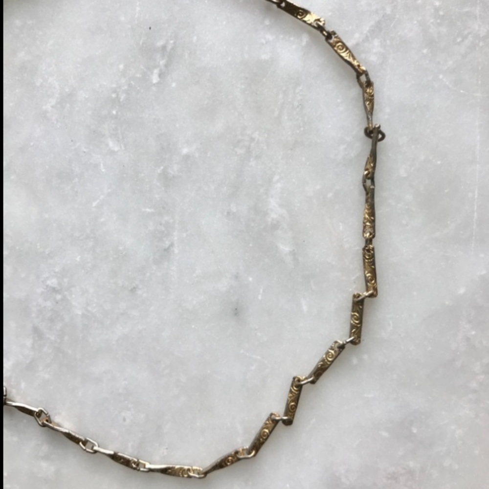 Simple Ornate Gold Necklace